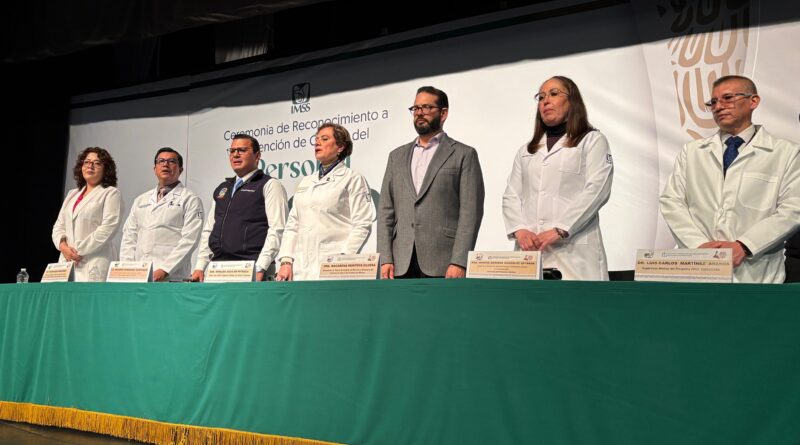 Reconoce IMSS Estado de México Poniente labor del personal médico en beneficio de la derechohabiencia